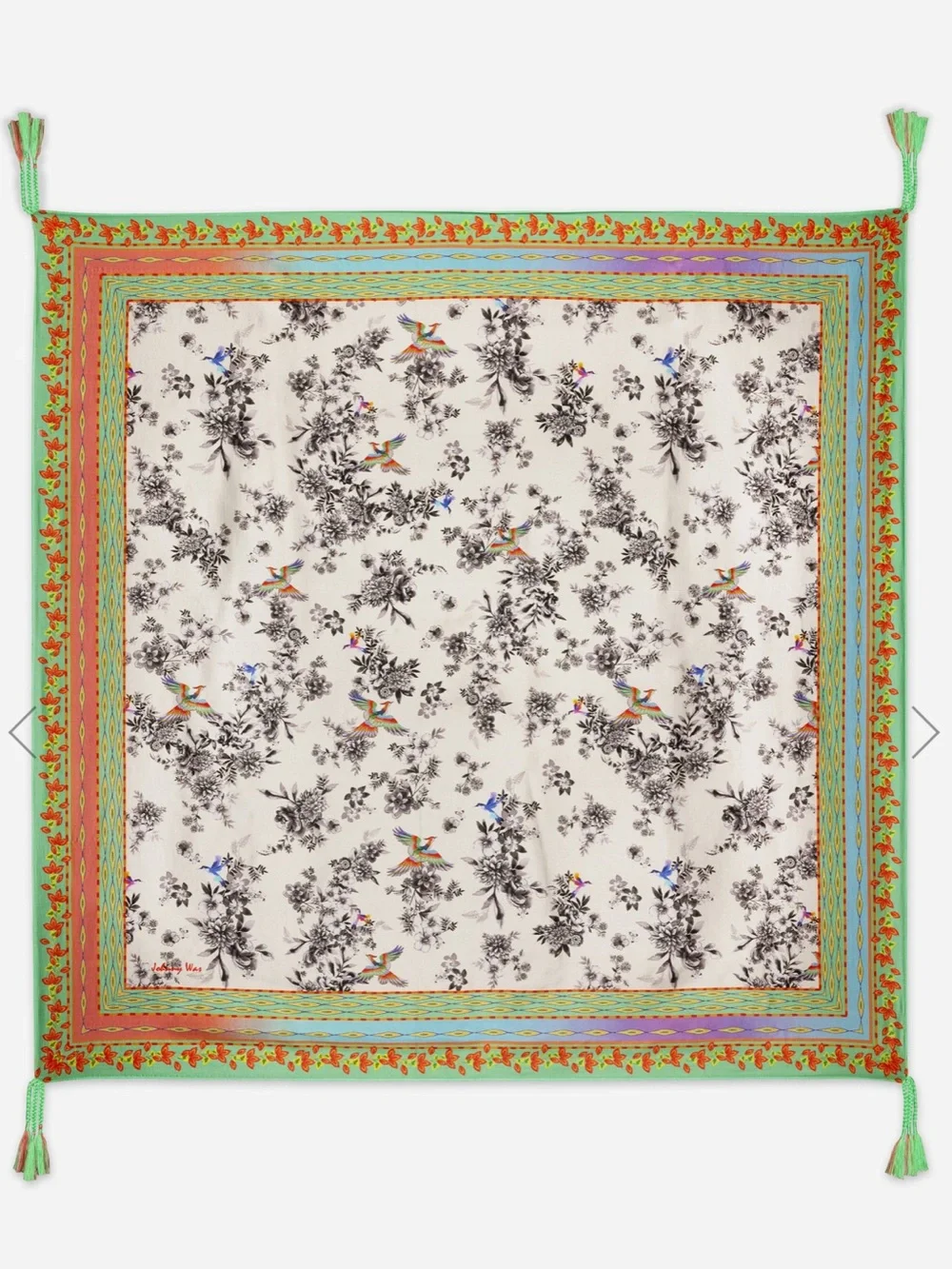 Johnny Was Dreamer Garden Silk Scarf NIB